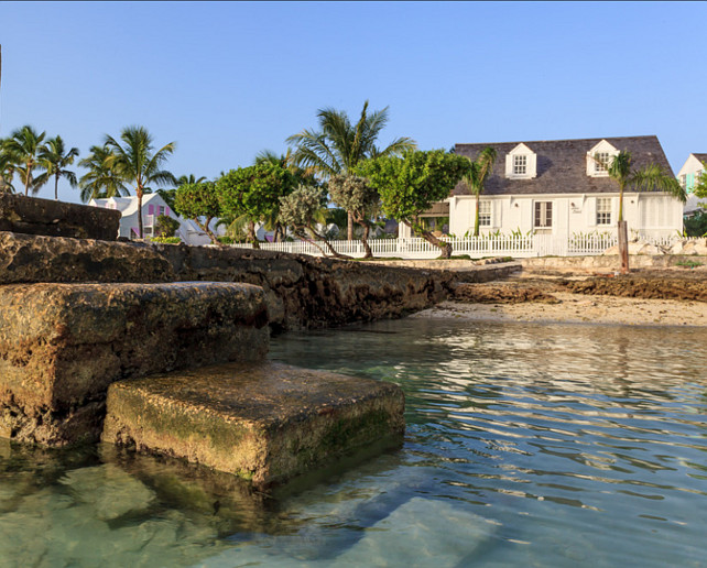 Beach House. Adorable beach house in the Bahamas. #BeachHouse #BeachCottage #Bahamas