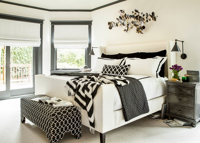 Bedroom Paint Color Palette. Black White & Gray Bedroom. Bedroom Black White Gray Bedroom Studio Munroe