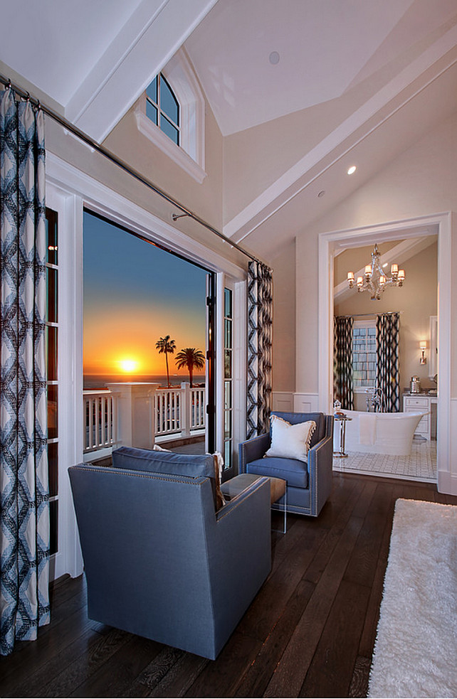 Bedroom sitting area with ocean view. #bedroom #sittingarea #oceanview Spinnaker Development.