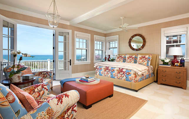 Bedroom. Coastal Master Bedroom. Coastal Master Bedroom Ideas. Coastal Master Bedroom Design #CoastalMasterBedroom #CoastalInteriors Jeannie Balsam LLC.