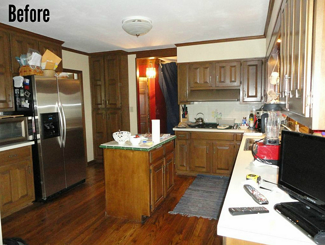 Before and After Kitchen Reno. #BeforeandAfterKitchenReno