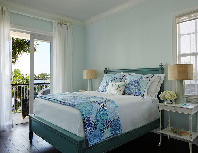 Blue Bedroom. Sweet Dreams Benjamin Moore. Blue master bedroom paint color Sweet Dreams Benjamin Moore. #SweetDreams #BenjaminMoore