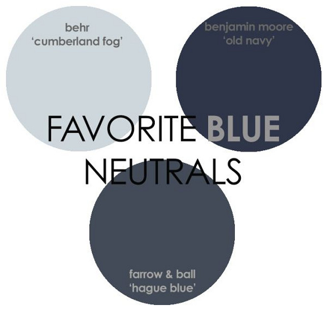 Blue Paint Color. Old Navy Benjamin Moore, Cumberland Fog Berh, Hague Blue Farrow and Ball. #BluePaint #BluePaintColor Via Rhiannons Interiors.