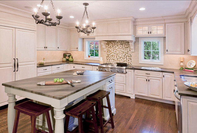 Transitional White Kitchen. Great design in this transitional white kitchen. #Kitchen #Transitional 