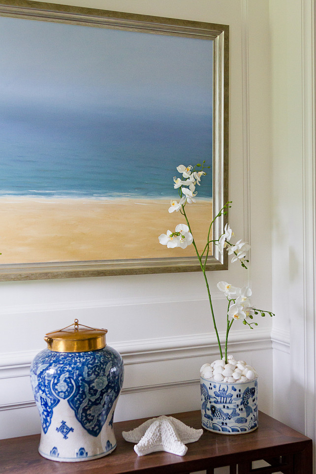 Blue and white coastal decorating ideas. #Blueandwhite #Coastal #decor SLC Interiors.