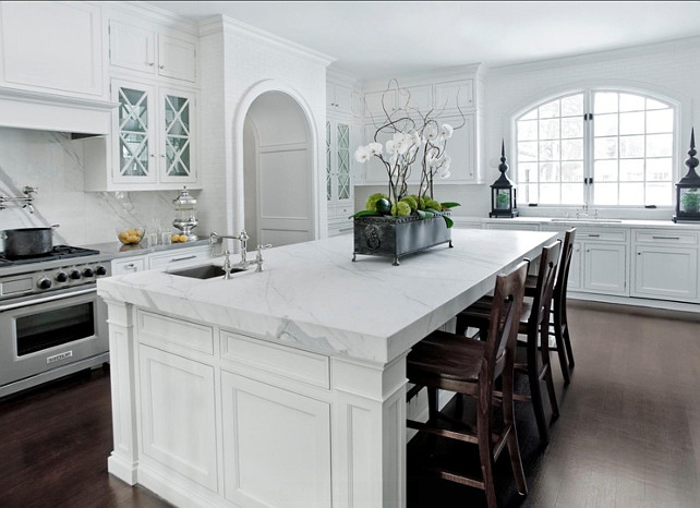 60 Inspiring Kitchen Design Ideas Home Bunch Interior Kitchen Island Ideas Is A 2cm Carrera White Marble The Edge