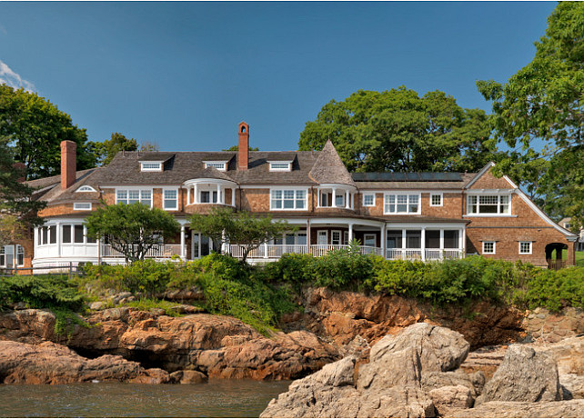 Classic Shingled Beach House. #ShingleHomes #BeachHouse