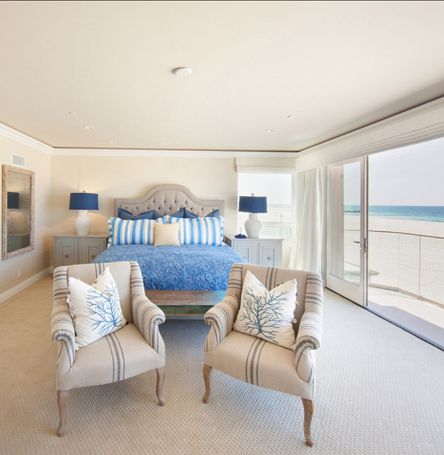 Coastal Bedroom. Coastal Bedroom Design Ideas. #CoastalBedroom Brooke Wagner Design.