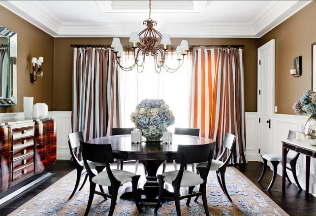 Dining Room Ideas. This dining room is warm and almost perfect! Take a close look at the table, it's a bit dusty. This is to show that evev perfect homes aren't always perfect, so don't feel that bad when you find some dust aroun