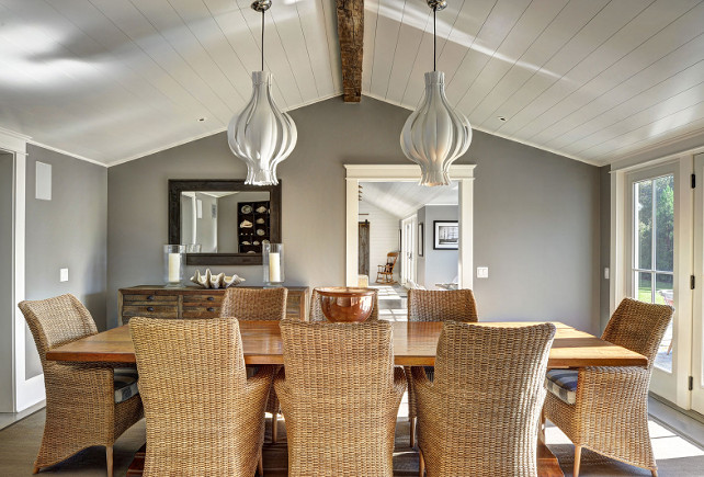 Dining Room Lighting. Dining Room Lighting Ideas. The lighting in this dining room is the Verpan Onion Pendant Lamp. #DiningRoom #DiningRoomLighting #Verpan #OnionPendant