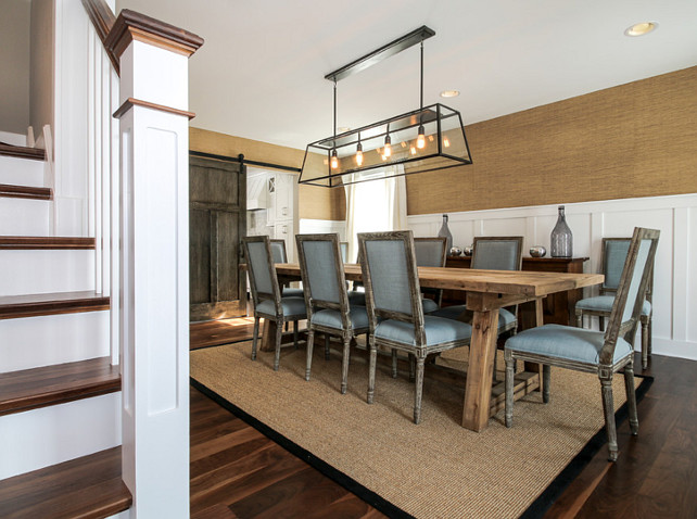Dining Room. Dining Room Chairs. Dining Room Chairs are from World Market. Dining Room Lighting is from Restoration Hardware. Dining Room Table is from Restoration Hardware. #DiningRoom Redstart Construction.