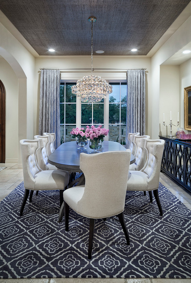 Dining Room. Dining Room Dimensions. Avarage Dining Room Dimension Ideas. Dining Room Dimensions. This dining room is 11' x 15' with a small inset for the buffet table that measured 1' 8" deep and 6' 9" wide. #DiningRoom #Dimension Martha O'Hara Interiors.
