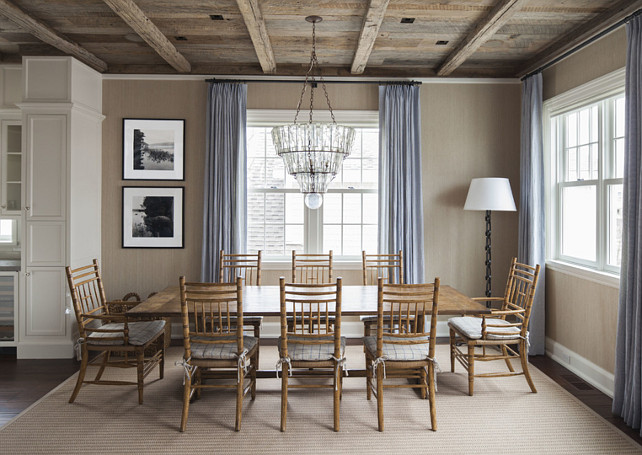 Dining Room. Reclaimed Ceiling Dining Room. Dining Room with Rustic Reclaimed Ceiling. #DiningRoom #ReclaimedCeiling