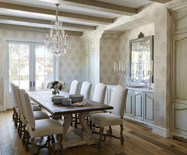 French Dining Room. #FrenchDiningRoom Palm Design Group.