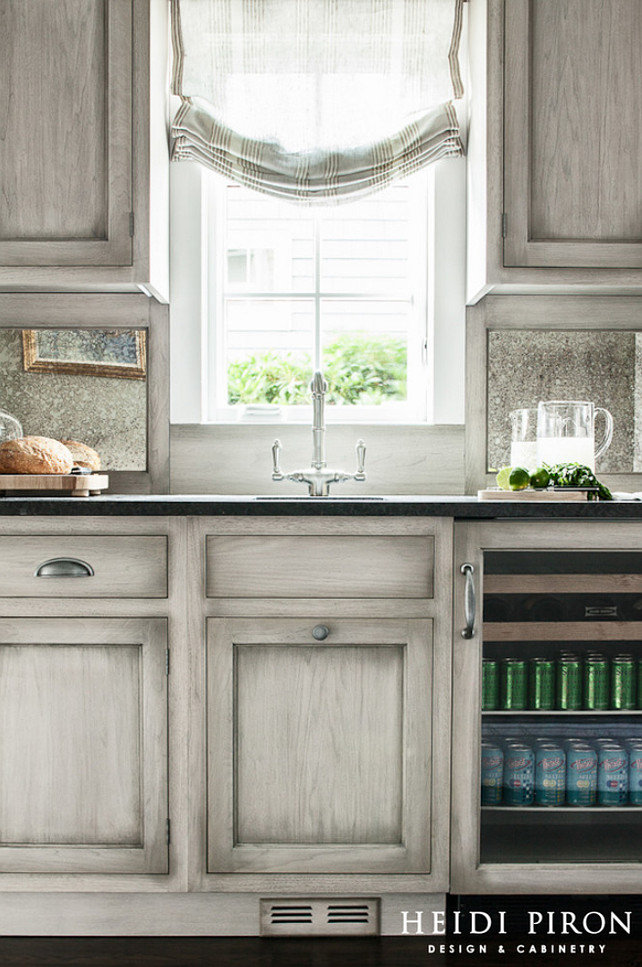 Gray Kitchen. Gray Kitchen Cabinet. Gray Cabinet Paint Color #GrayCabinet #GrayKitchen #GrayCabinetPaintColor #GrayCabinets Heidi Piron Design & Cabinetry