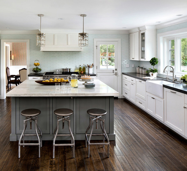 Gray Kitchen Island Benjamin Moore Amherst Gray. Benjamin Moore Amherst Gray. Benjamin Moore Amherst Gray. #BenjaminMooreAmherstGray 