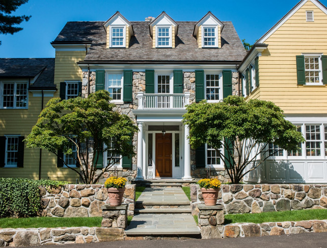 Home Exterior Paint Color. Traditional Home Exterior Paint Color Ideas. #HomeExteriorPaintColor Via Sotheby's Homes.
