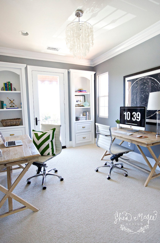 Home Office Layout. Shared Home Office Layout #Homeofficelayout #Sharedhomeoffice Studio McGee.