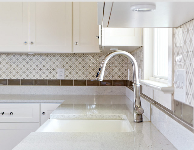 Kitchen Backsplash. Kitchen Backsplash and quartz countertop. #Kitchen #KitchenBacksplash #KitchenQuartz