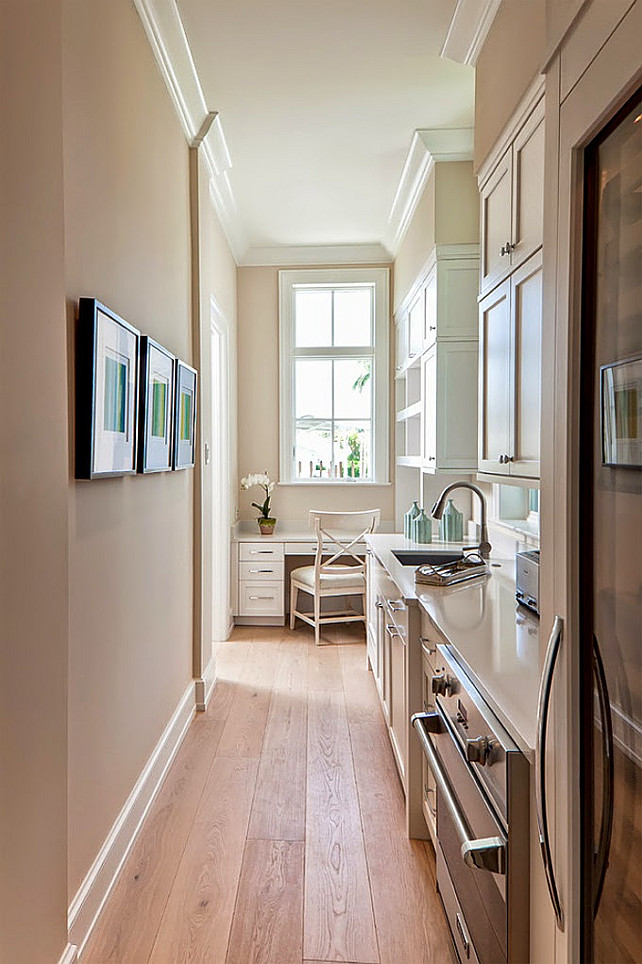 Kitchen Butler's Pantry and Kitchen Desk. Ficarra Design Associates via House of Turquoise