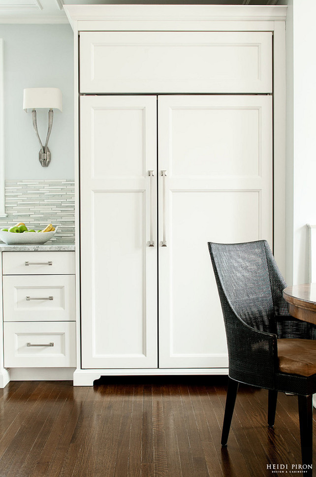 Kitchen Fridge Cabinet. Kitchen Fridge Cabinet Design. Kitchen Fridge Cabinet Ideas. #KitchenFridgeCabinet Heidi Piron Design.