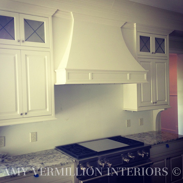 Kitchen Hood. Kitchen Reno building a custom kitchen hood. #KitchenHood Amy Vermillion Interiors