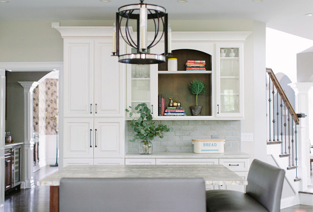 Kitchen Pantry Cabinet layout. White kitchen with pantry cabinet. Kitchen Pantry Cabinet. #Kitchen #Pantry #Cabinet Kate Marker Interiors.