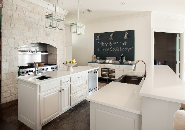 Kitchen. Transitional White Kitchen. #Kitchen #TransitionalKItchen #WhiteKitchen #RusticKitchen Tracy Hardenburg Designs.