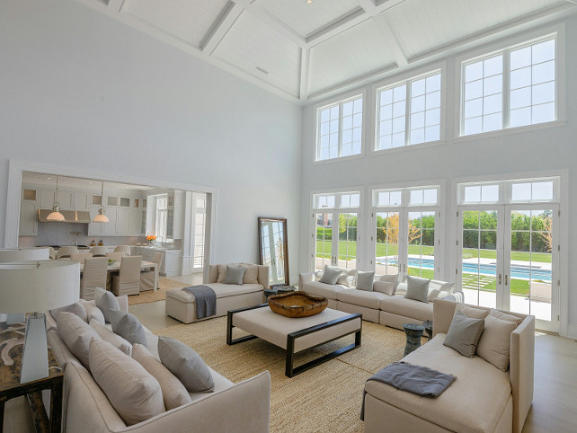 Living Room Ceiling Ideas #LivingRoom #Ceiling #LivingRoomCeiling #Beadboard Sotheby's Homes.