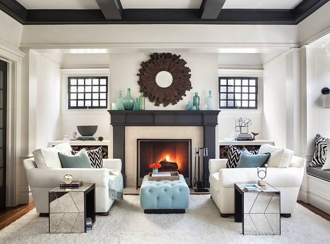 Living Room Fireplace Design. Living Room Fireplace Design Ideas. Living room Fireplace Mirror. #LivingRoomFireplaceDesign #LivingRoomFireplace Studio Munroe