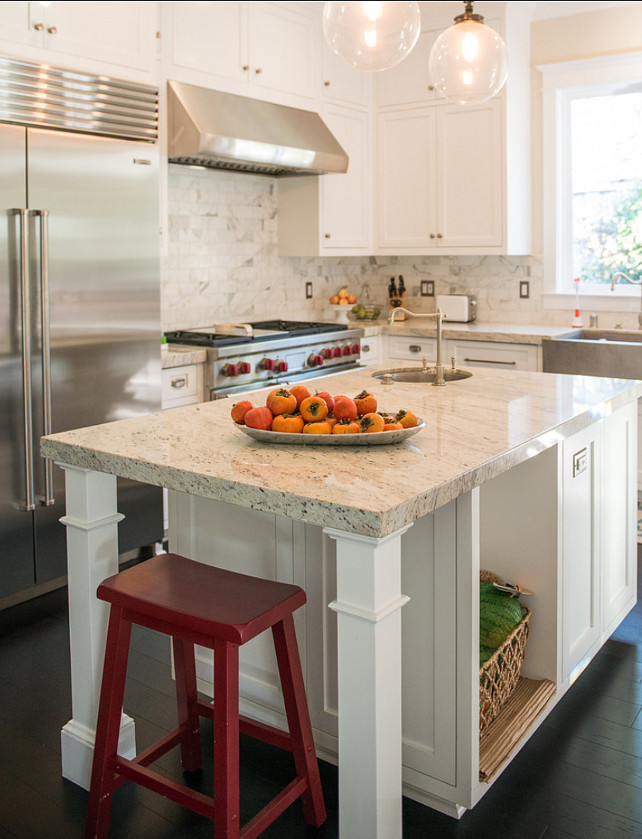 Kitchen. The granite countertop is Dal Tile's White River. #GraniteCountertop #Kitchen
