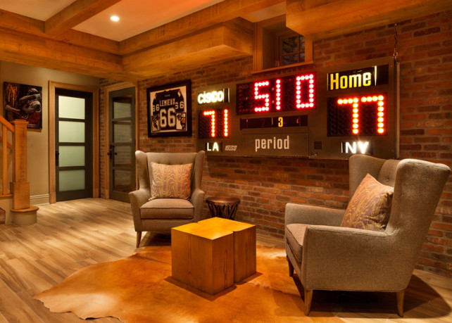 Man Cave Home Design. Basement Man Cave Ideas. Sports Man Cave Design. #ManCave #SportsManCave #ManCaveIdeas #BasementManCave