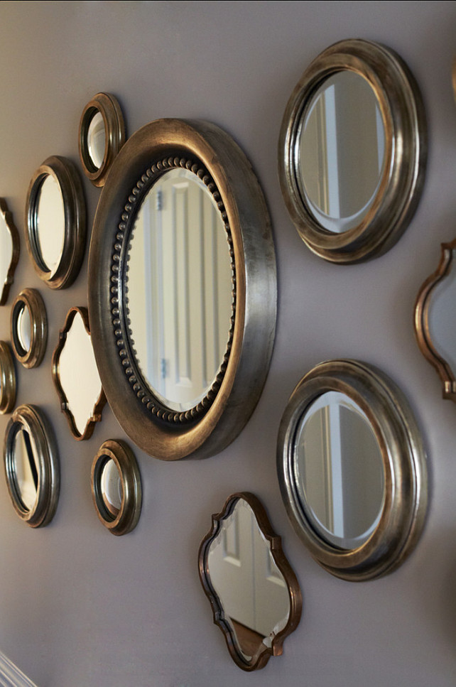 Mirrors. How to hang mirrors Ideas. #Mirrors. #GalleryWall