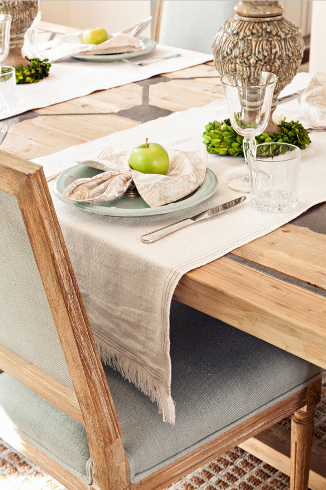 Neutral Dining Room Table decor Ideas. Casabella Home Furnishings & Interiors.
