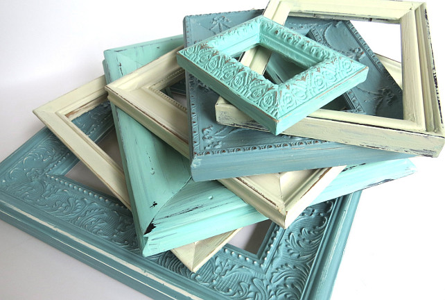 Old Frames. Painted Old Frames from Etsy by Swede13. #Frames #PaintedFrames