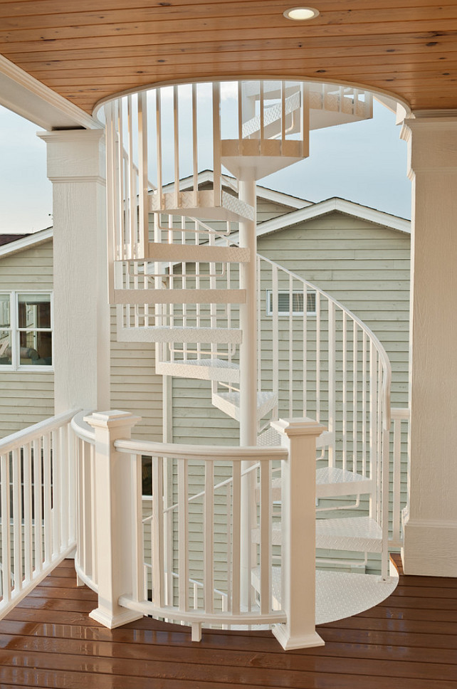Outdoor Circular Staircase #Staircase #OutdoorCircularStaircase #OutdoorStaircase Blue Sky Building Company.