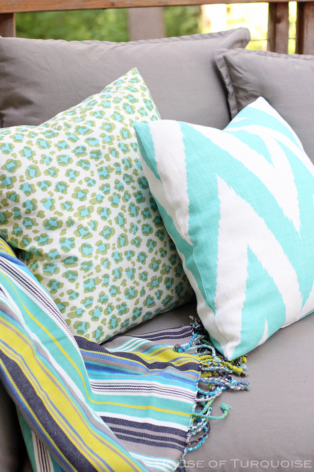 Outdoor Fabric Ideas. Outdoor Pillow Fabric Ideas. #OutdoorFabric #OutdoorPillows House of Turquoise.
