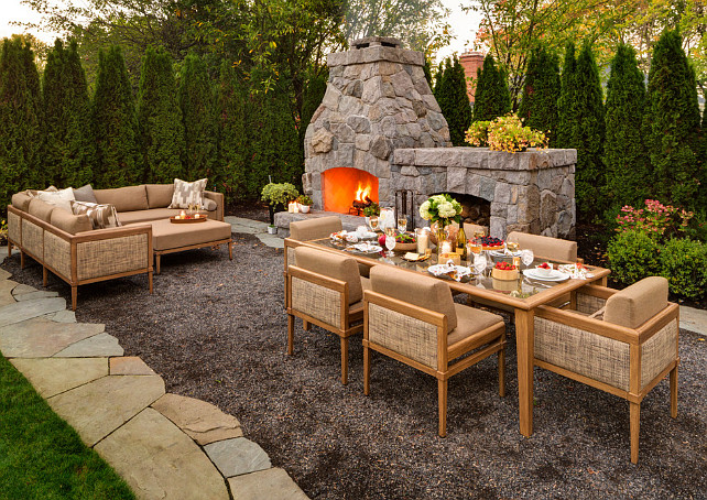 Outdoor Fireplace. Outdoor Fireplace Ideas. #OutdoorFireplace #Backyard Shapiro Didway