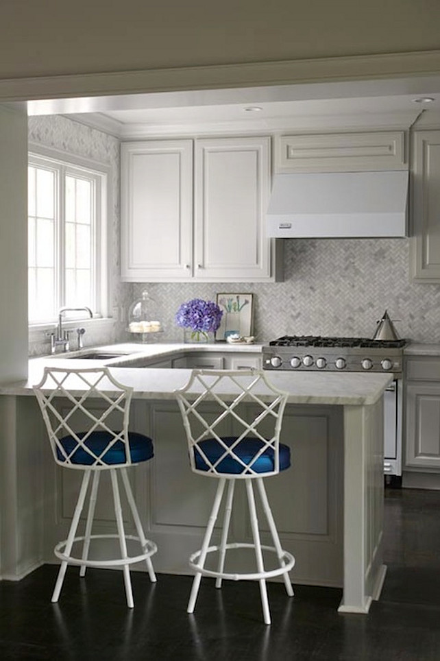 Pale Gray Kitchen Cabinet. Sherwin Williams Light French Gray. Sherwin Williams Light French Gray. #SherwinWilliamsLightFrenchGray #KitchenCabinet #GrayKitchenCabinet #PaleGraycabinet Bear Hill Interiors