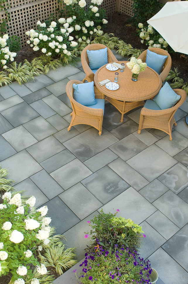 Patio Furniture Ideas. Small Patio Ideas. Small Patio Furniture Ideas. Small Patio. Patio Flooring is bluestone. #Patio #PatioFurniture #SmallPatio Westover Landscape Design, Inc.