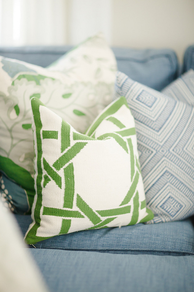 Pillows. Pillow Combination. How to combine pillows in your space. #Pillows #PillowFabric Brooke Wagner Design.