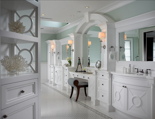 Bathroom Cabinety. Great ideas for bathroom cabinetry. #Bathroom #Cabinetry #Interiors