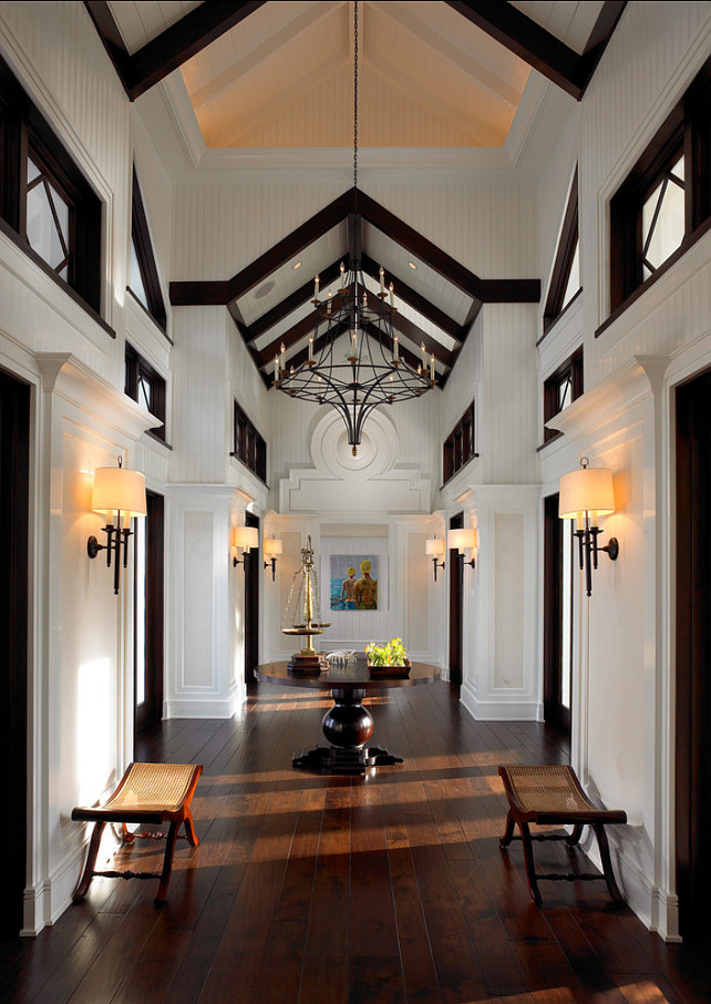 Entryway Design Ideas. Grand entryway with amazing architectural details. #Entryway 