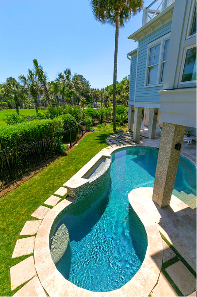 Pool Design Ideas. Beautiful pool design ideas for small backyard. #Pool #Small #Backyard