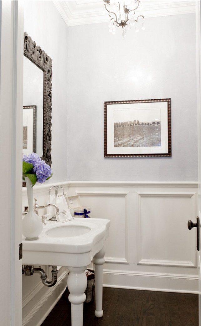 Powder Room. Classic Powder room design. #PowderRoom #Bathroom