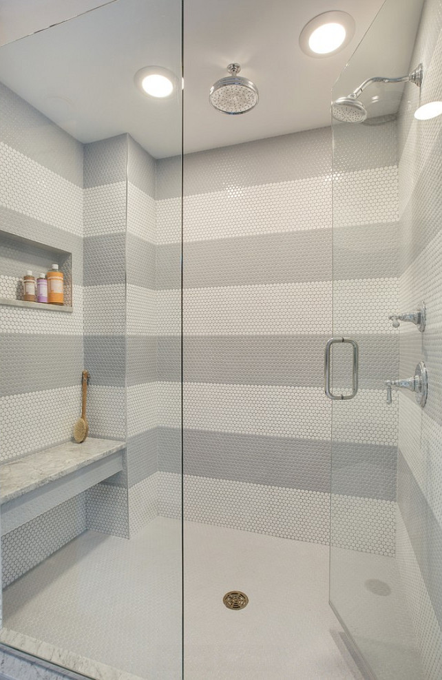 Shower Tiling. Bathroom Shower Tiling. Shower Tiling Pattern. Shower Tiling Ideas. Shower Tiling Pattern Ideas. Shower Stripe Tiling Pattern. #Shower #Tiling #ShowerTiling Revision LLC.