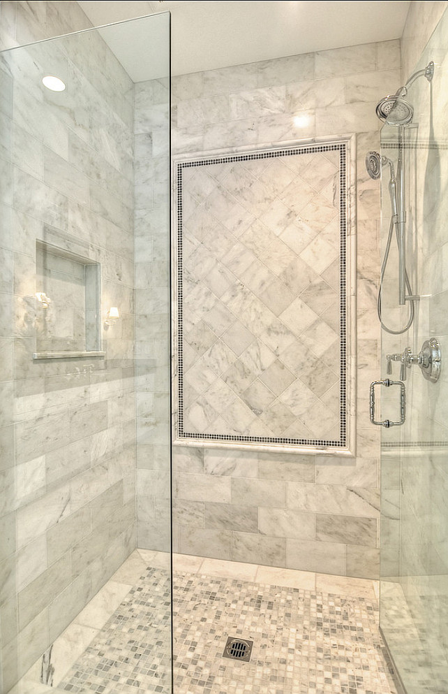 Shower. Bathroom Shower. Marble Shower Ideas. #Bathroom #Shower