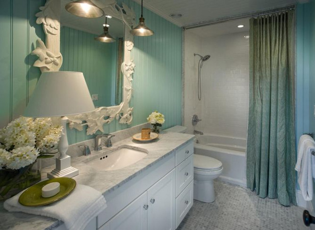 Turquoise Bathroom Ideas. Turquoise Bathroom Paint Color #Bathroom #Turquoise #PaintColor #HGTV2015DreamHouse