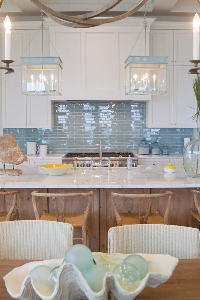 Turquoise Kitchen Lanterns. Meredith McBrearty.