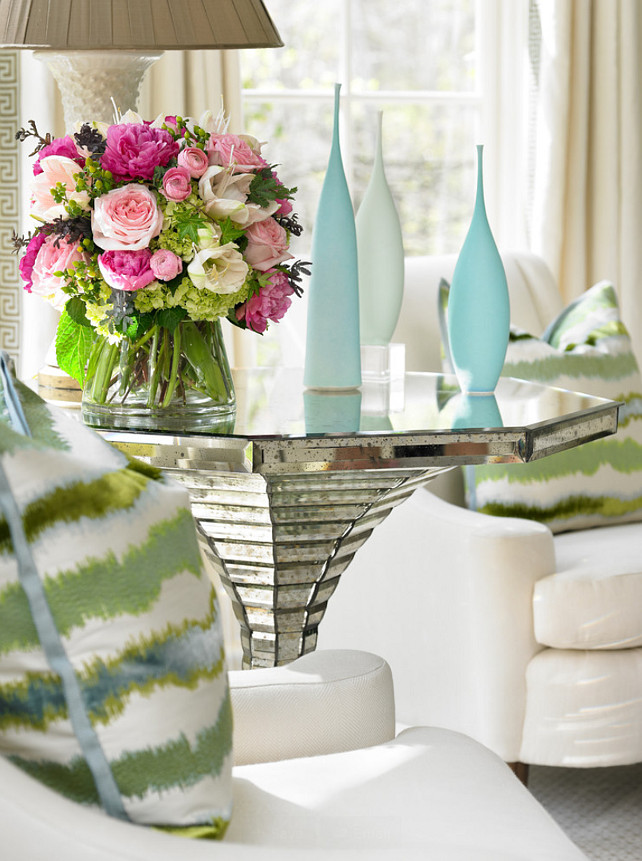Turquoise and Seafoam. Turquoise and Green. Turquoise and Pink. #Turquoise Interior Design by Beth Webb Interiors.